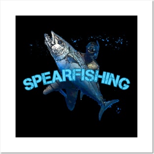 Spearfishing t-shirt designs Posters and Art